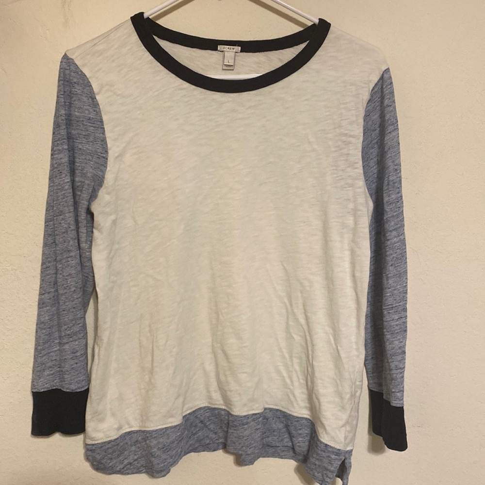 J Crew color block top